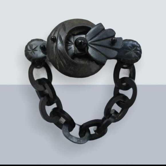 Antique Civil War Era Hand-Carved Odd Fellows Mourning Brooch - Picture 11 of 11